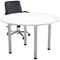 Jemini Circular Meeting Table, 1200x1200mm, White