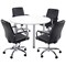 Jemini Circular Meeting Table, 1200x1200mm, White