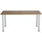 Jemini Rectangular Meeting Table, 1600x800mm, Walnut