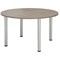Jemini Circular Meeting Table, 1200x1200mm, Grey Oak