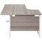 Jemini 1800mm Corner Desk, Left Hand, White Cantilever Legs, Grey Oak Jemini 1800mm Corner Desk, Left Hand, White Cantilever Legs, Grey Oak