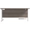 Jemini 1800mm Corner Desk, Left Hand, White Cantilever Legs, Grey Oak Jemini 1800mm Corner Desk, Left Hand, White Cantilever Legs, Grey Oak