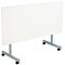 Jemini Rectangular Tilting Table 1600x700x730mm White/Silver