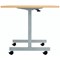 Jemini Rectangular Tilting Table 1600x700x730mm Nova Oak/Silver