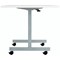 Jemini Rectangular Tilting Table 1600x800x730mm White/Silver