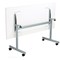 Jemini Rectangular Tilting Table 1600x800x730mm White/Silver