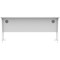 Polaris 1600mm Slim Rectangular Desk, White Cantilever Leg, White