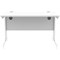 Polaris 1200mm Rectangular Desk, White Cantilever Leg, White