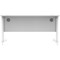 Polaris 1400mm Rectangular Desk, White Cantilever Leg, White