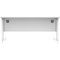 Polaris 1600mm Rectangular Desk, White Cantilever Leg, White