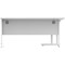 Polaris 1600mm Corner Desk, Left Hand, White Cantilever Leg, White