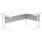 Polaris 1600mm Corner Desk, Right Hand, White Cantilever Legs, White