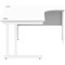 Polaris 1600mm Corner Desk, Right Hand, White Cantilever Legs, White