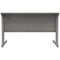 Polaris 1200mm Rectangular Desk, Silver Cantilever Leg, Grey Oak