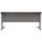 Polaris 1600mm Rectangular Desk, Silver Cantilever Leg, Grey Oak