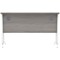 Polaris 1200mm Slim Rectangular Desk, White Cantilever Leg, Grey Oak