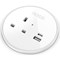 Nexus In Desk Power Module, White