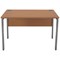 Serrion 1200mm Rectangular Desk, Silver Goal Post Leg, Beech