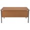 Serrion 1500mm Rectangular Desk, Silver Goal Post Leg, Beech