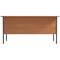 Serrion 1500mm Rectangular Desk, Silver Straight Legs, Beech