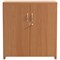 Serrion Premium Low Cupboard, 1 Shelf 800mm High, Beech