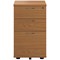 First 3 Drawer Mobile Pedestal, Oak