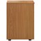 First 3 Drawer Mobile Pedestal, Oak