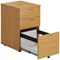 First 3 Drawer Mobile Pedestal, Oak
