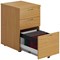 First 3 Drawer Mobile Pedestal, Oak