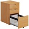 First 3 Drawer Mobile Pedestal, Beech