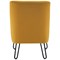 Jemini Reception Armchair, Hairpin Leg, Mustard