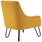 Jemini Reception Armchair, Hairpin Leg, Mustard