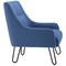 Jemini Reception Armchair, Hairpin Leg, Navy