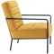 Jemini Wire Frame Reception Armchair, Mustard