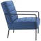 Jemini Wire Frame Reception Armchair, Navy