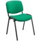 Jemini Ultra Multipurpose Black Frame Stacking Chair, Green
