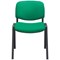 Jemini Ultra Multipurpose Black Frame Stacking Chair, Green