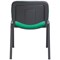 Jemini Ultra Multipurpose Black Frame Stacking Chair, Green