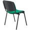 Jemini Ultra Multipurpose Black Frame Stacking Chair, Green