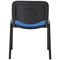 Jemini Ultra Multipurpose Black Frame Stacking Chair, Blue Vinyl