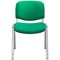 Jemini Ultra Multipurpose Chrome Frame Stacking Chair, Green
