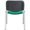 Jemini Ultra Multipurpose Chrome Frame Stacking Chair, Green