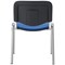 Jemini Ultra Multipurpose Chrome Frame Stacking Chair, Blue Vinyl