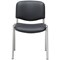 Jemini Ultra Multipurpose Chrome Frame Stacking Chair, Black Vinyl