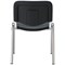 Jemini Ultra Multipurpose Chrome Frame Stacking Chair, Black Vinyl