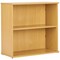 Serrion Premium Desk High Bookcase, 1 Shelf, 726mm High, Oak