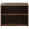 Avior Executive Low Bookcase, 1 Shelf, 800mm High, Walnut