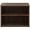 Avior Executive Low Bookcase, 1 Shelf, 800mm High, Walnut