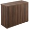 Avior Executive Low Bookcase, 1 Shelf, 800mm High, Walnut