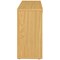 Avior Executive Low Bookcase, 1 Shelf, 800mm High, Oak